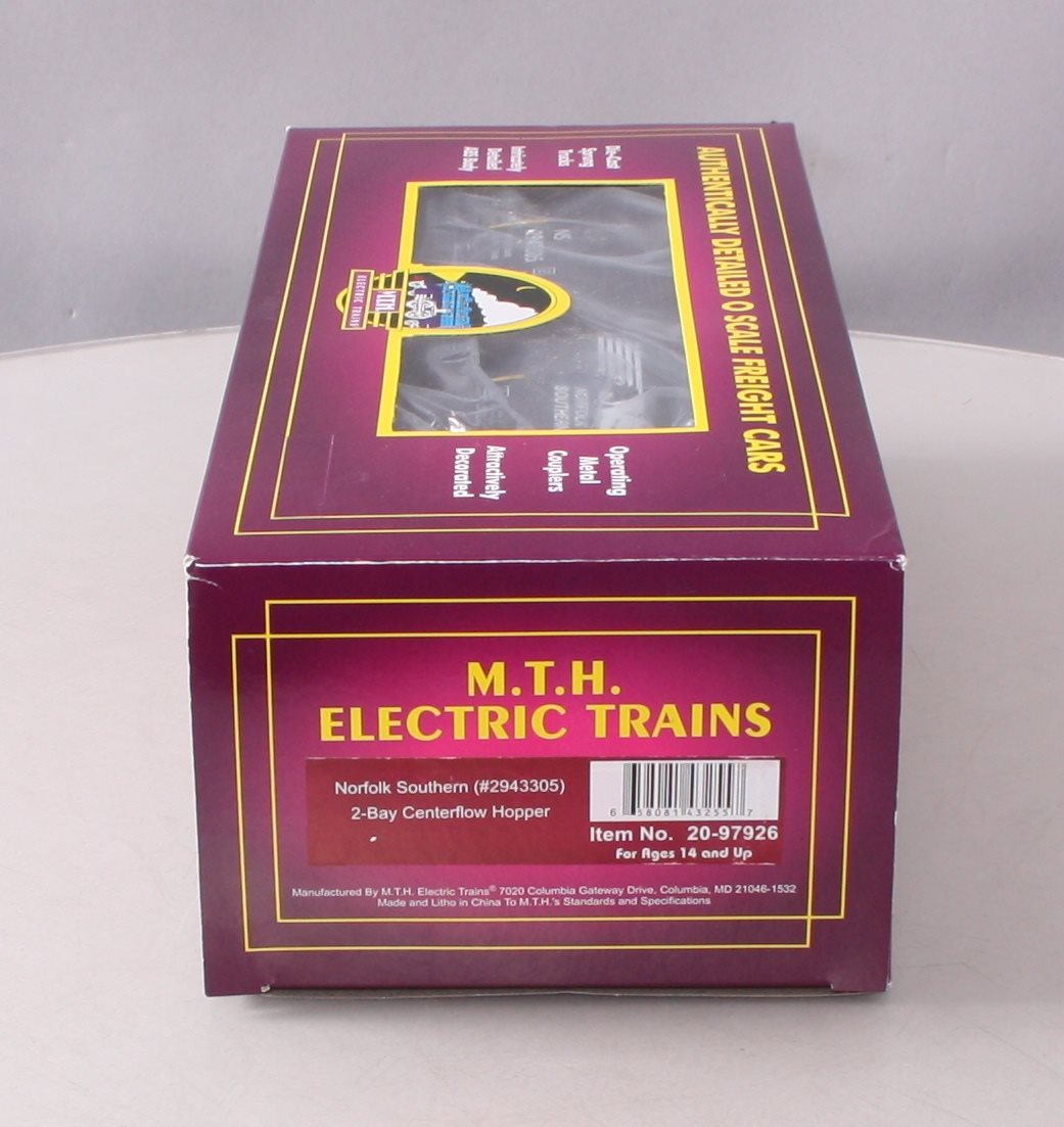 MTH 20-97926 O Norfolk Southern 2-Bay Centerflow Hopper Car #2943305