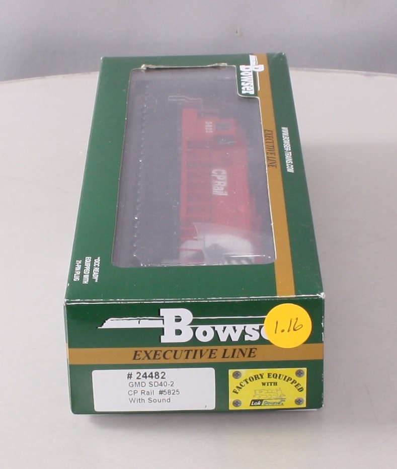 Bowser 24482 HO CP Rail GMD SD40-2 Diesel #5825 w/DCC & LokSound
