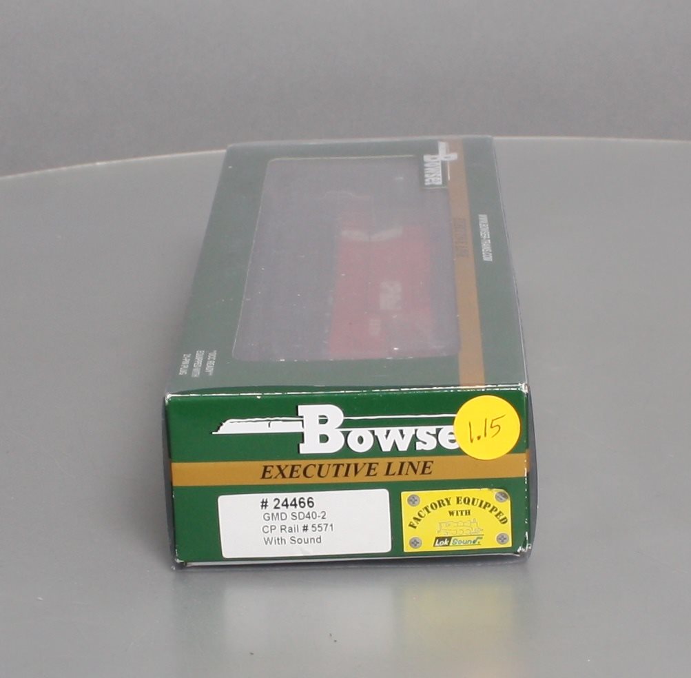 Bowser 24466 HO Scale CP Rail GMD SD40-2 Diesel Engine #5571 with DCC & Sound