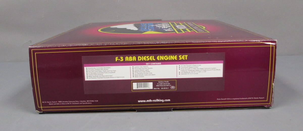 MTH 20-2818-1 O Gauge NP F-3 ABA Diesel Engine Set w/PS2 #6502A/6503A/6502B