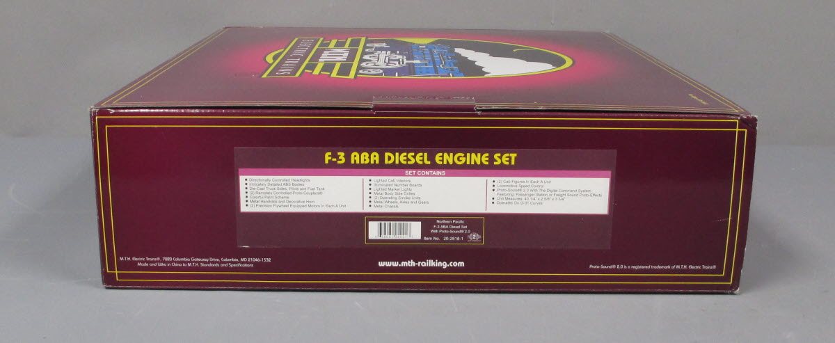 MTH 20-2818-1 O Gauge NP F-3 ABA Diesel Engine Set w/PS2 #6502A/6503A/6502B