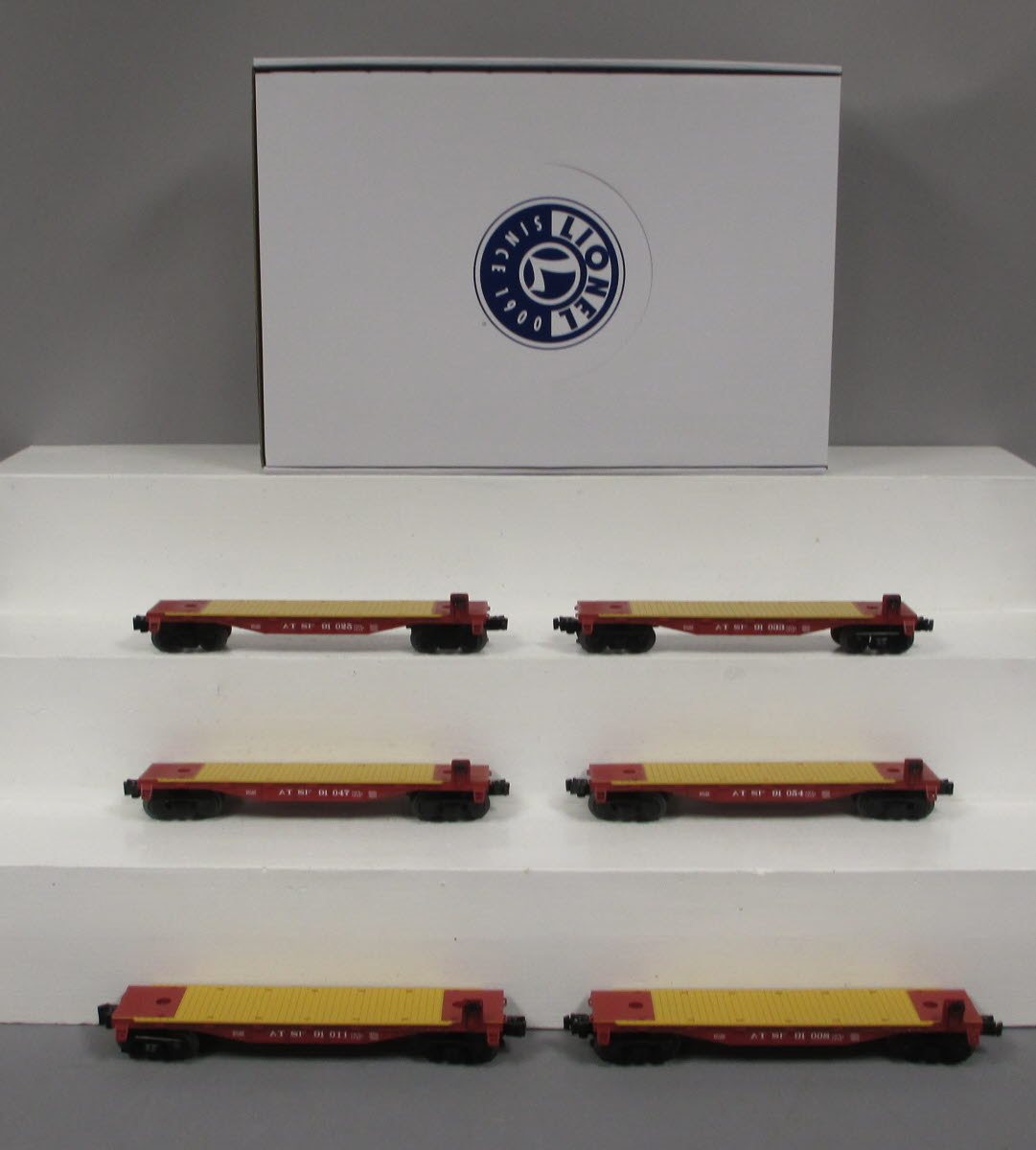 Lionel 6-84452 Santa Fe Flat Car Set (Set of 6)