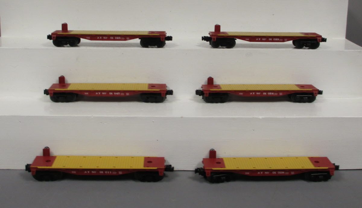 Lionel 6-84452 Santa Fe Flat Car Set (Set of 6)
