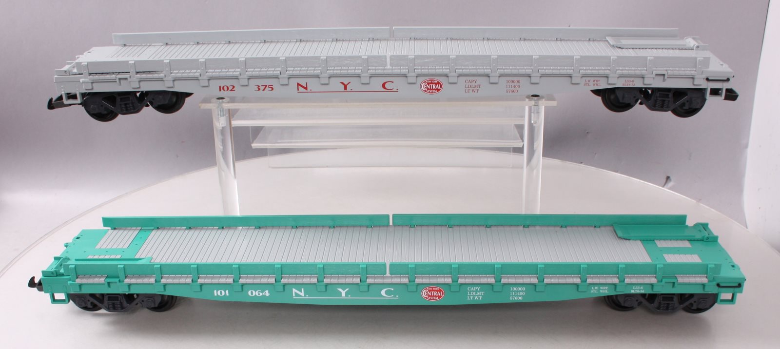 LGB 41540 New York Central Flatcar Set - Plastic Wheels