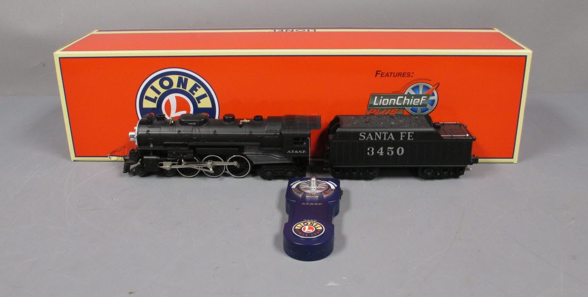 Lionel 6-82965 O Santa Fe 4-6-4 Hudson Lion Chief Steam Locomotive #3450