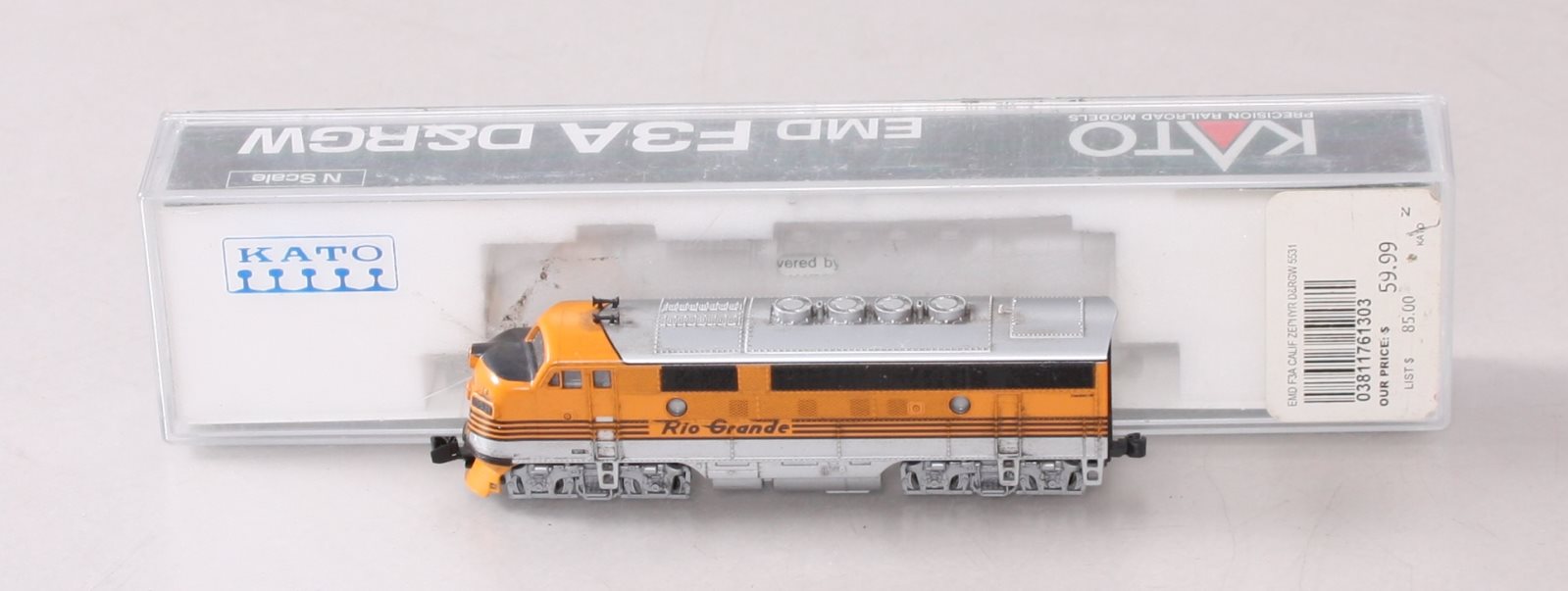 Kato 176-1303 N Scale D&RGW EMD F3A Diesel Locomotive #5531