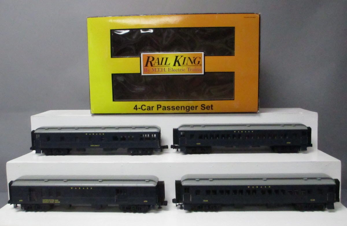 MTH 30-69076 O Wabash 60' Madison Passenger Car Set (Set of 4)