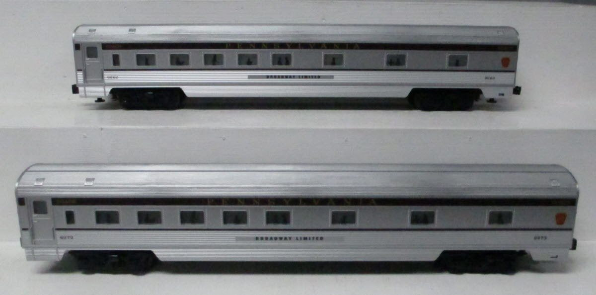 Williams 43112 PRR 72 Ft. Streamliner Passenger Cars (Set of 2)