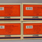 Lionel 6-19079 O Gauge New York Central Heavyweight 4-Pack Passenger Car Set