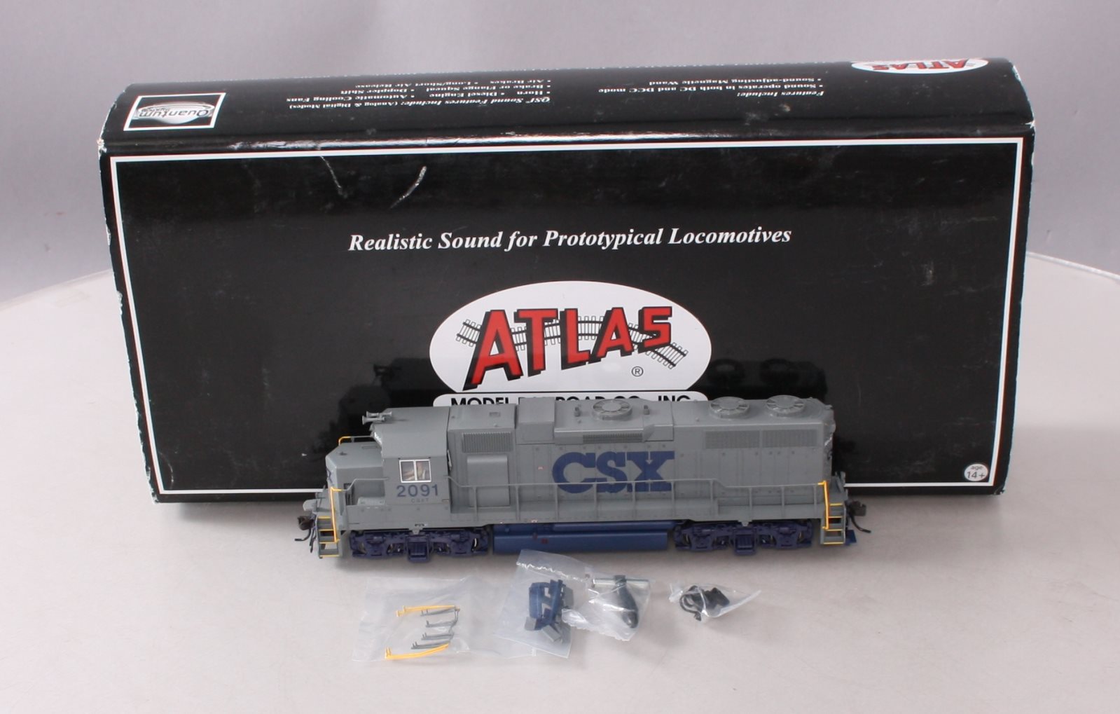 Atlas 10000159 HO CSX GP38 Diesel Locomotive w/Decoder #2091
