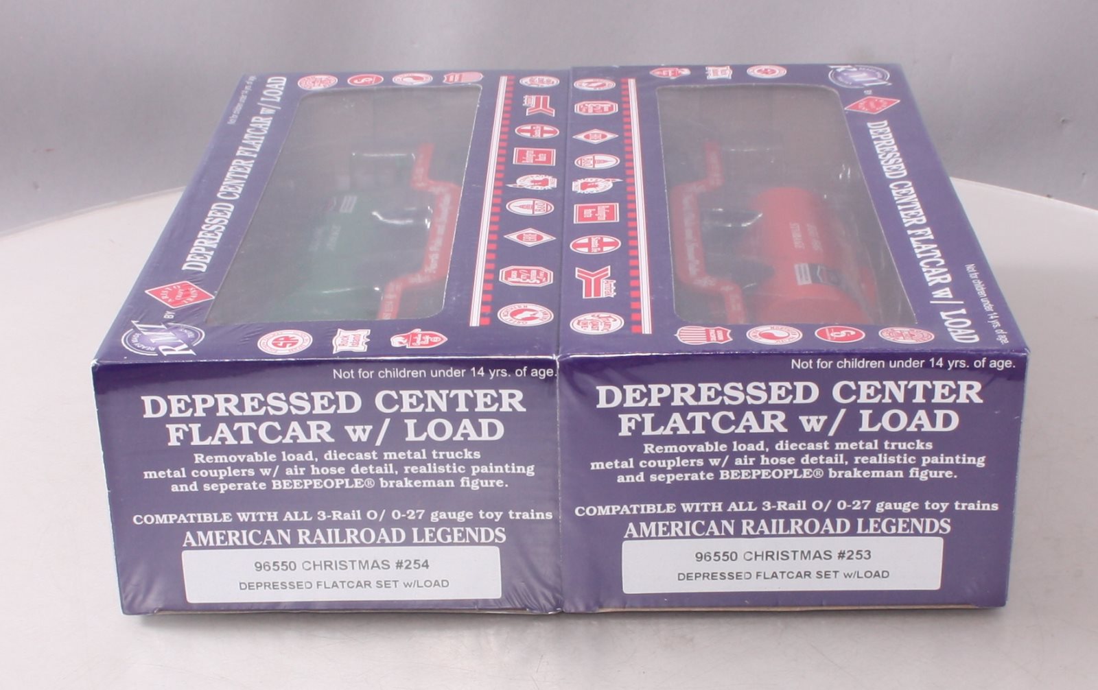 RMT 96550 O Dep.Ctr.Flat Car Christmas/2pk