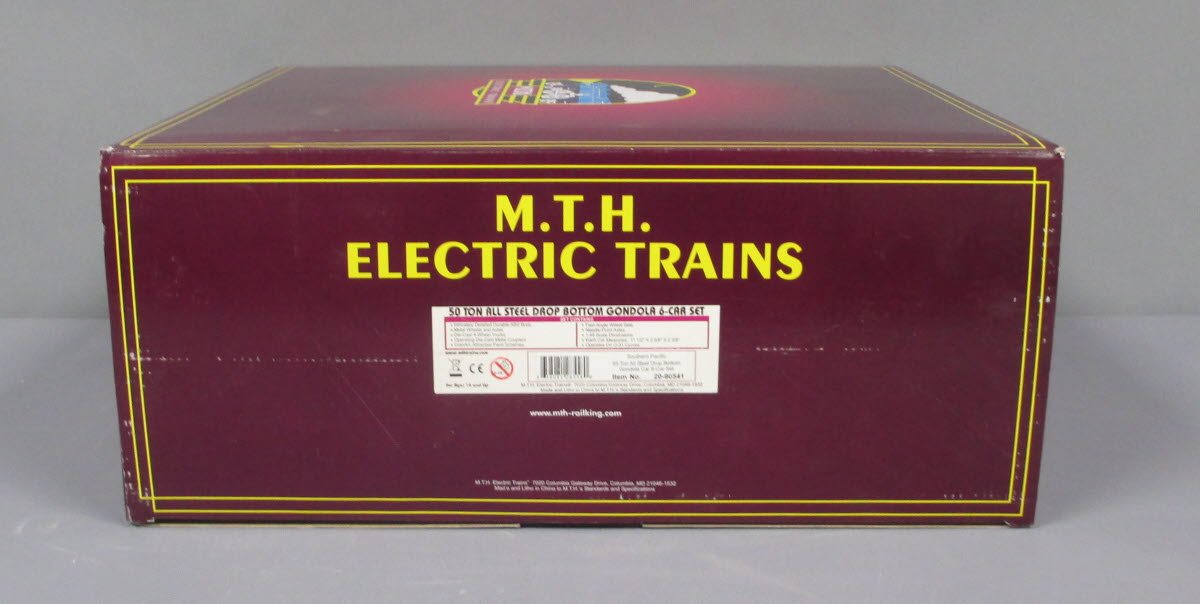 MTH 20-90541 O Southern Pacific 55 Ton Drop Bottom Gondola (Set of 6)