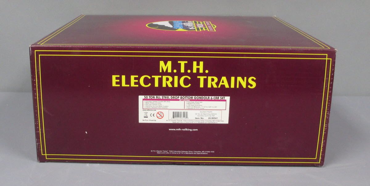 MTH 20-90541 O Southern Pacific 55 Ton Drop Bottom Gondola (Set of 6)