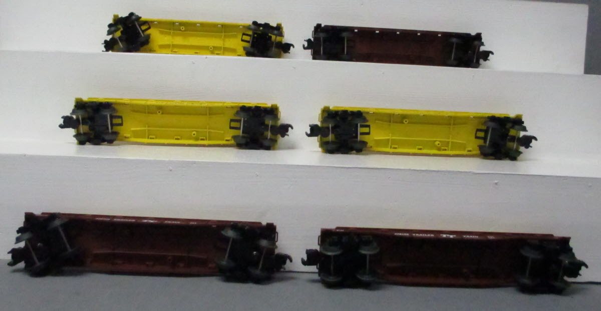Lionel 6-84454 O Trailer Train Flat Car Set (6)