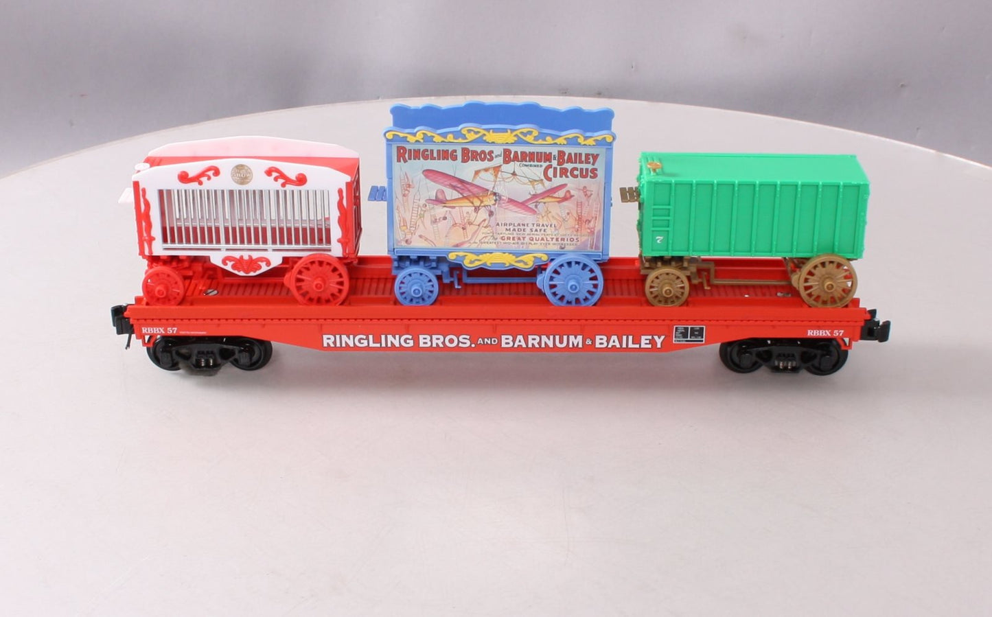 Lionel 6-21238 Ringling Bros. Flatcar w/3 Wagons