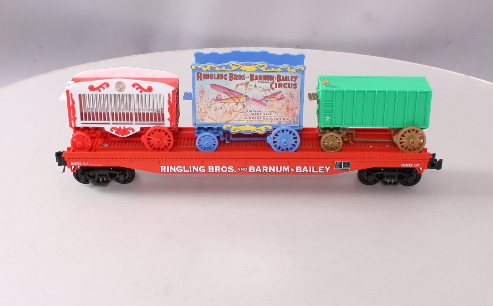 Lionel 6-21238 Ringling Bros. Flatcar w/3 Wagons