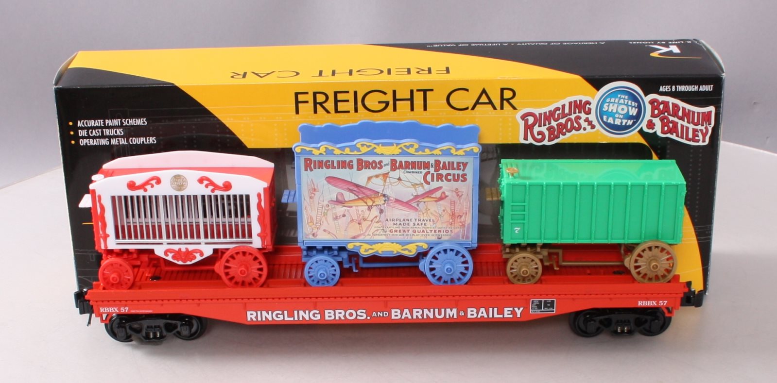Lionel 6-21238 Ringling Bros. Flatcar w/3 Wagons