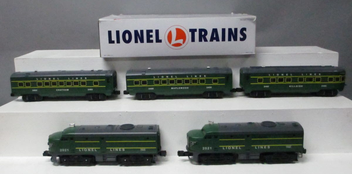 Lionel 6-82726 O Gauge Postwar Green Alco FA O Gauge Diesel Passenger Train Set