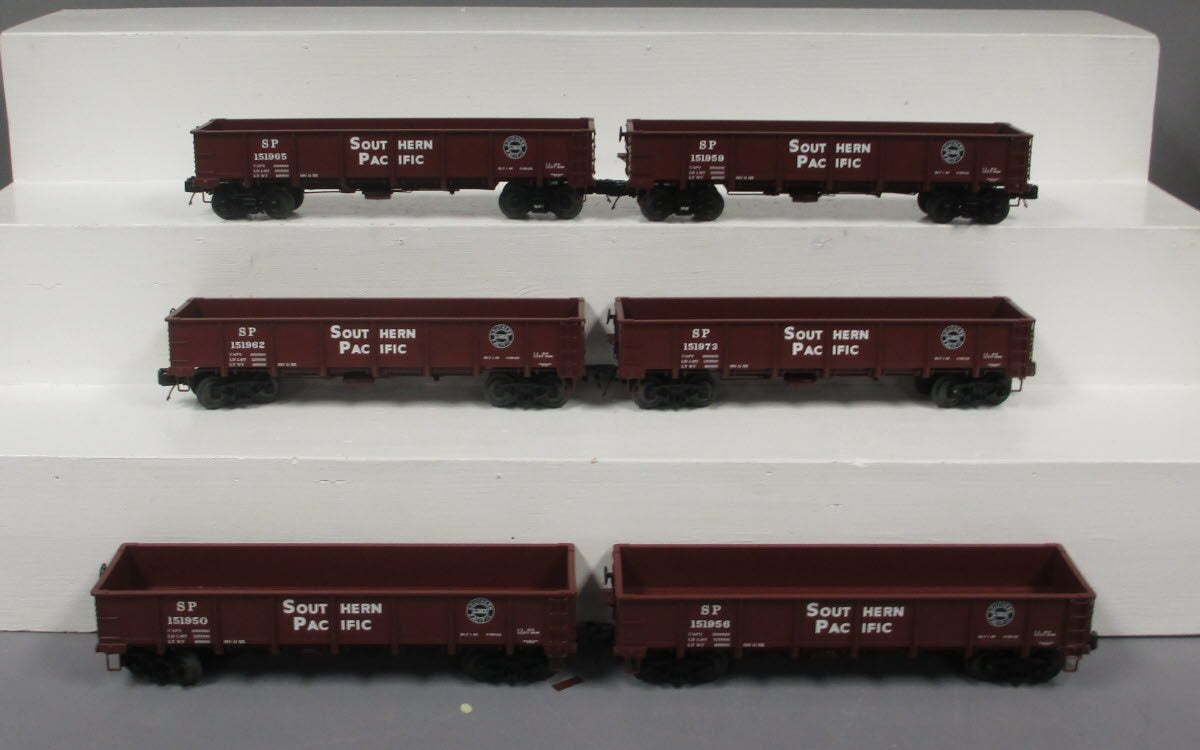 MTH 20-90542 6-CAR 55 TON ALL STEEL DROP BO SOUTHERN PACIFIC