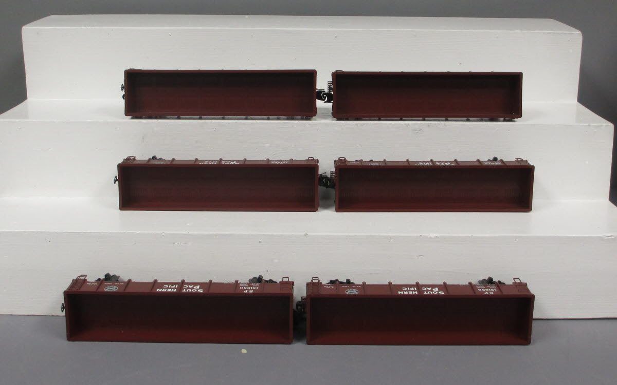 MTH 20-90542 6-CAR 55 TON ALL STEEL DROP BO SOUTHERN PACIFIC