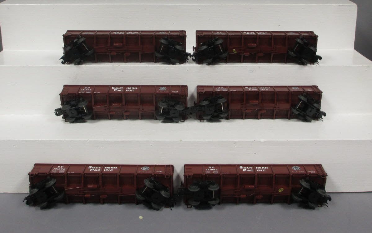 MTH 20-90542 6-CAR 55 TON ALL STEEL DROP BO SOUTHERN PACIFIC