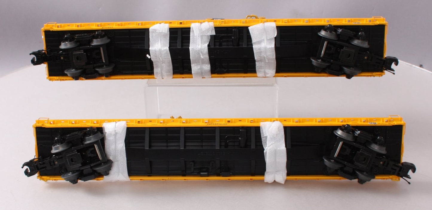 MTH 20-98790 O Gauge Caterpillar 60' Flat Car w/2 CAT 613G