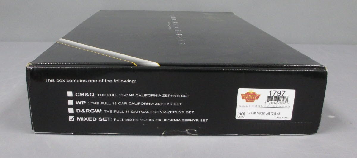 Broadway Limited 1797 HO California Zephyr Mixed Train Set (11)