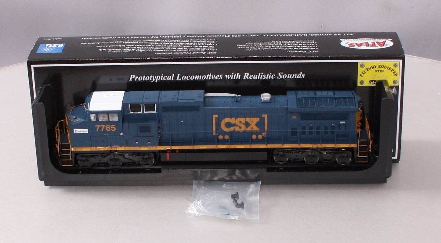Atlas 10003138 HO CSX DASH 8-40CW Diesel Locomotive #7765 w ESU Sound & DCC