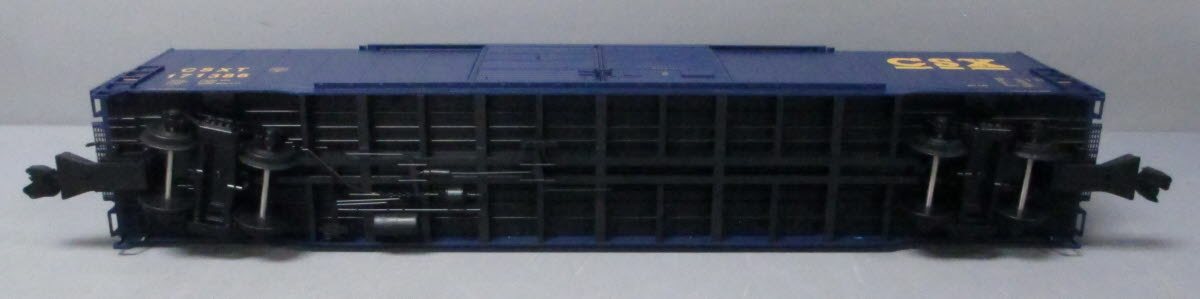 USA Trains R19407B G CSX Double Door 60 Ft. Box Car (Blue) (Metal Wheels)