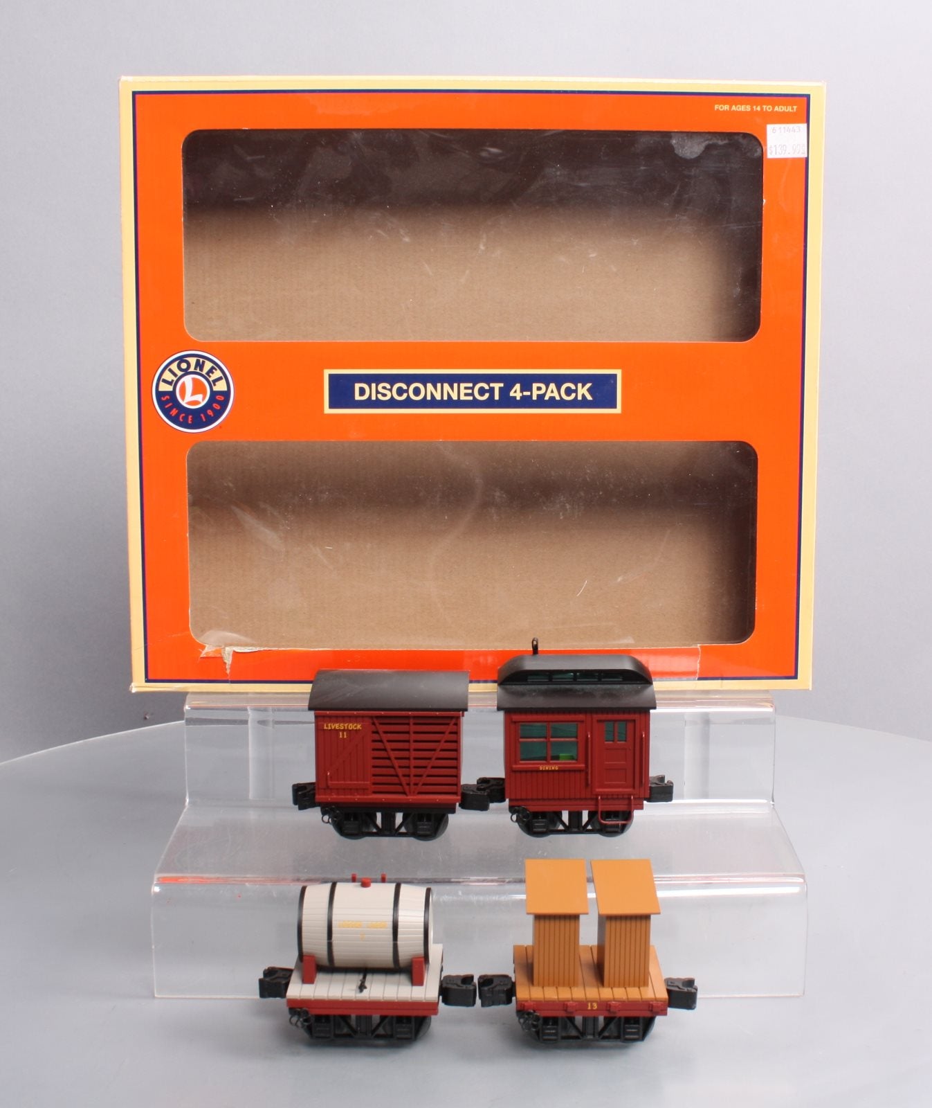 Lionel 6-84165 O Gauge Logging Dinner Train Disconnect Car (Pack of 4)