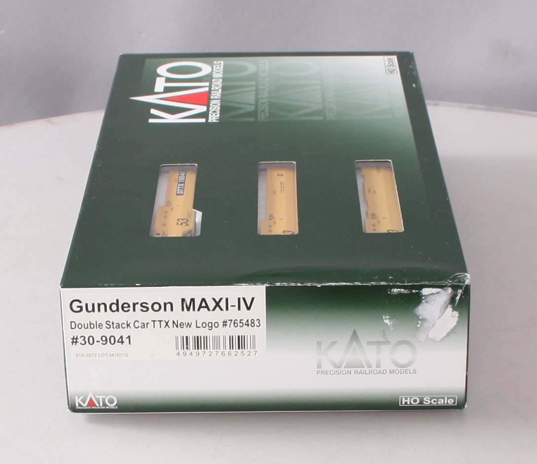 Kato 30-9041 HO TTX Gunderson Maxi IV 3 Unit Well Car Set #765483