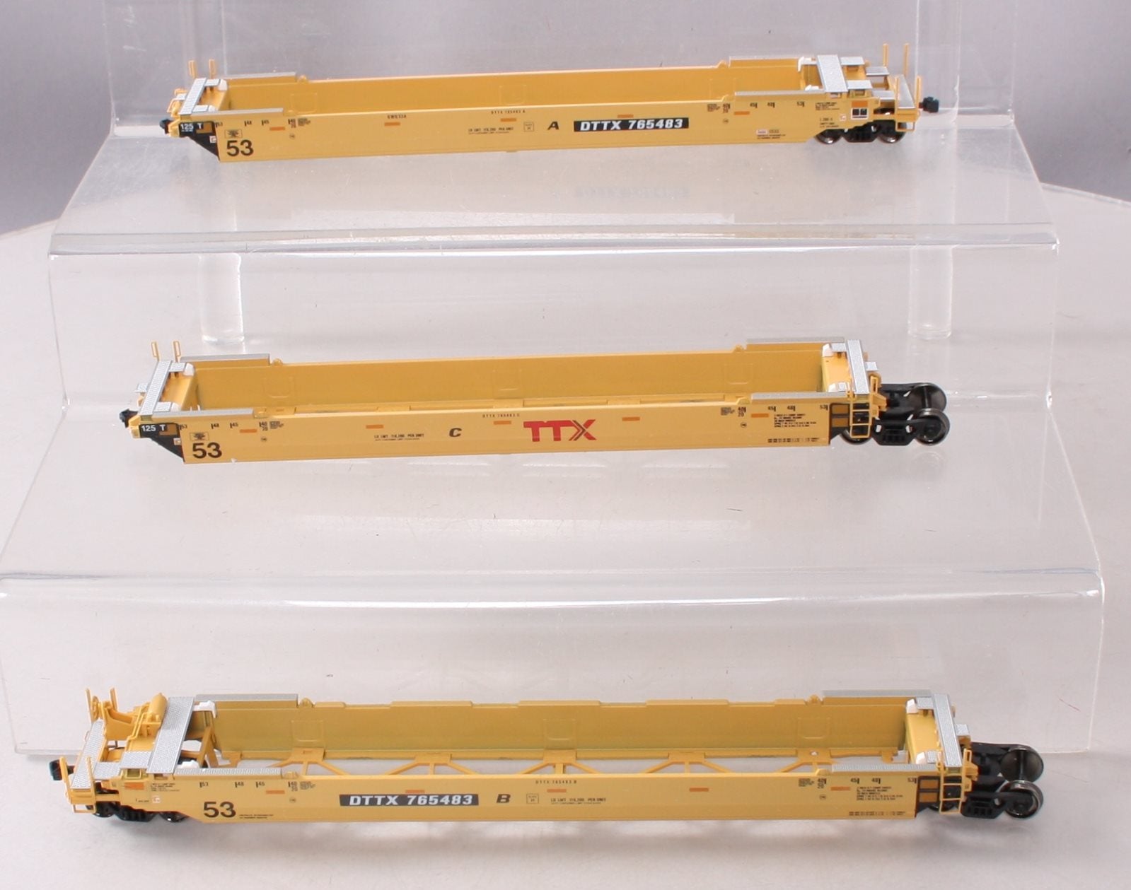 Kato 30-9041 HO TTX Gunderson Maxi IV 3 Unit Well Car Set #765483