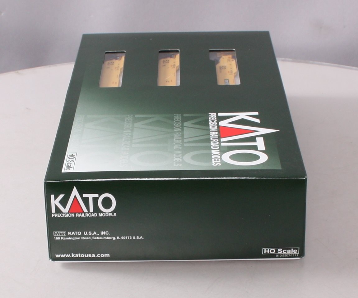 Kato 30-9051 HO Scale TTX Maxi-IV Double Stack 3 Unit Well Car Set #724792