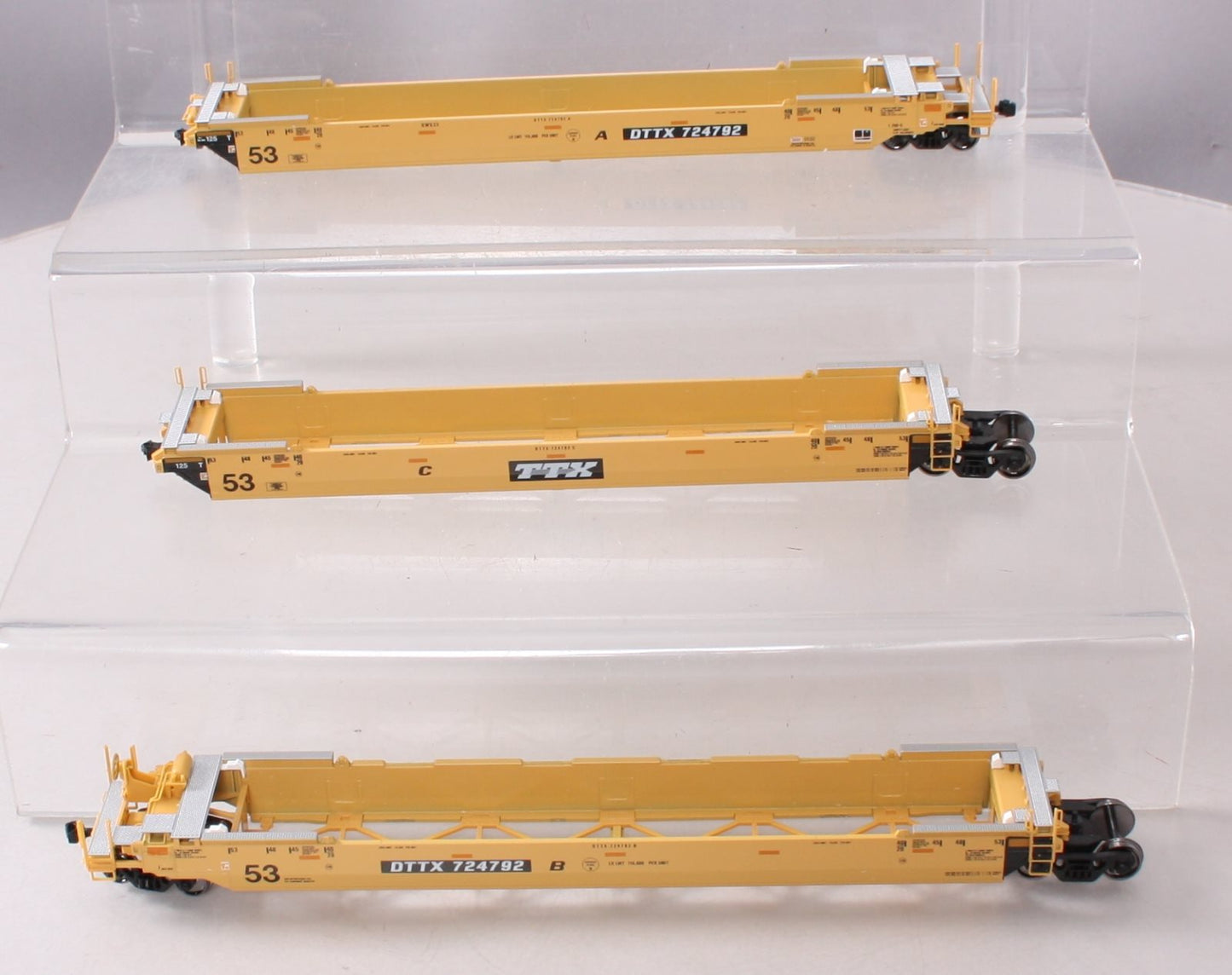 Kato 30-9051 HO Scale TTX Maxi-IV Double Stack 3 Unit Well Car Set #724792