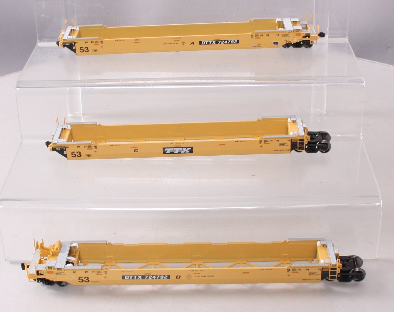 Kato 30-9051 HO Scale TTX Maxi-IV Double Stack 3 Unit Well Car Set #724792