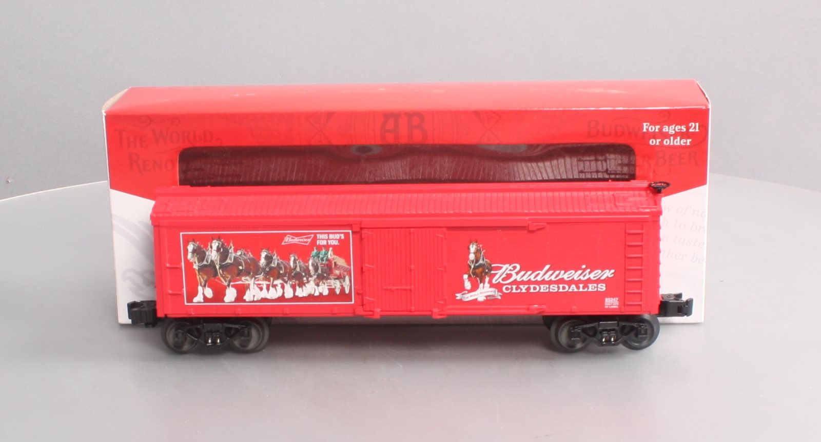 Lionel 6-85247 O Gauge Budweiser Clydesdales Reefer