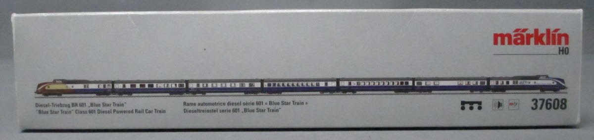 Marklin 37608 HO Blue Star Train Class 601 Diesel Railcar Train