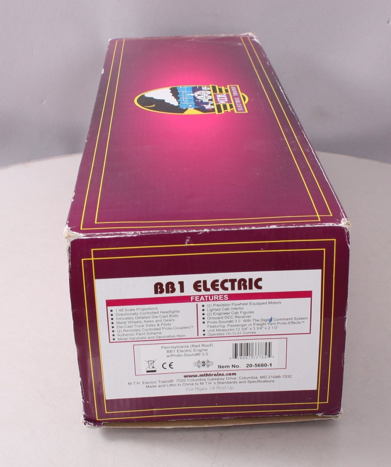 MTH 20-5680-1 PRR BB1 Electric Locomotive with PS 3.0 (Hi-Rail Wheels)