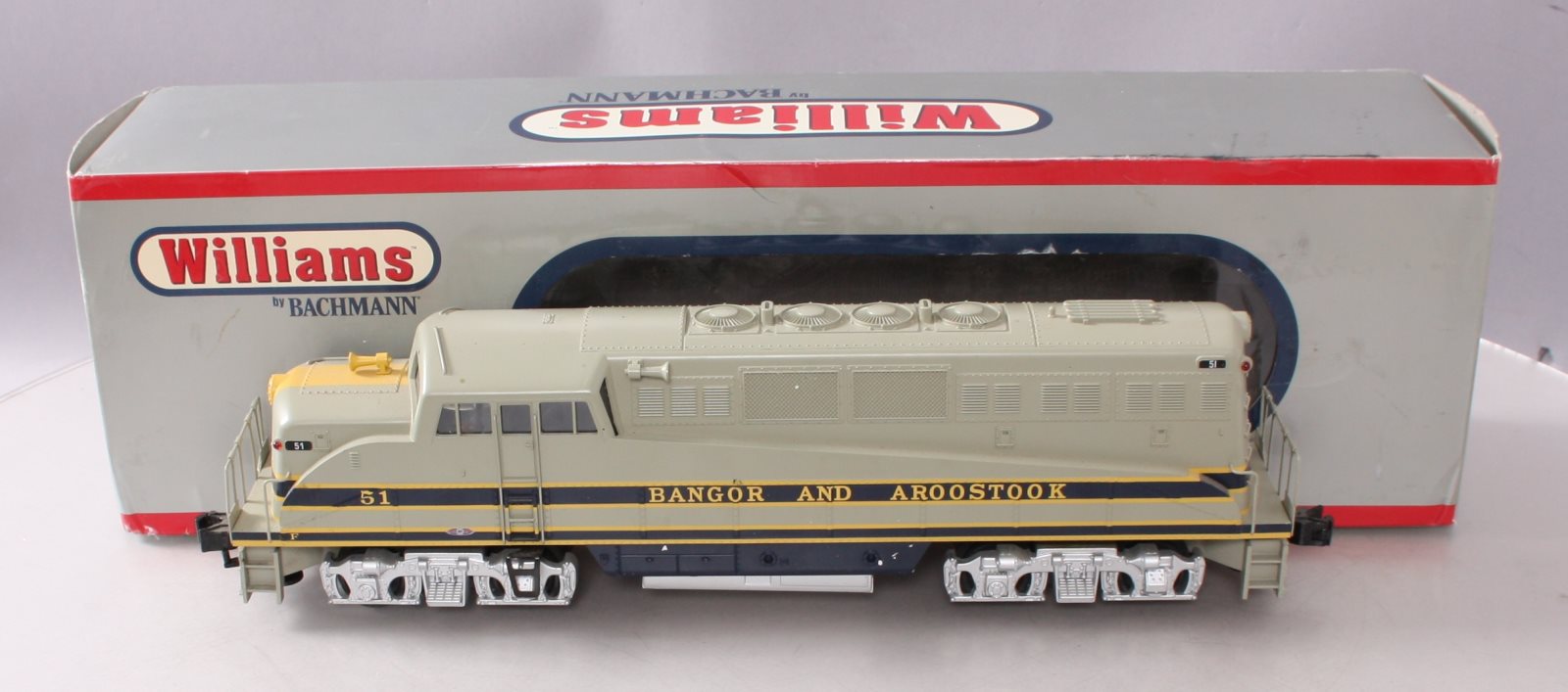 Williams 20301 O Gauge Bangor & Aroostook BL-2  Powered Diesel Locomotive #51