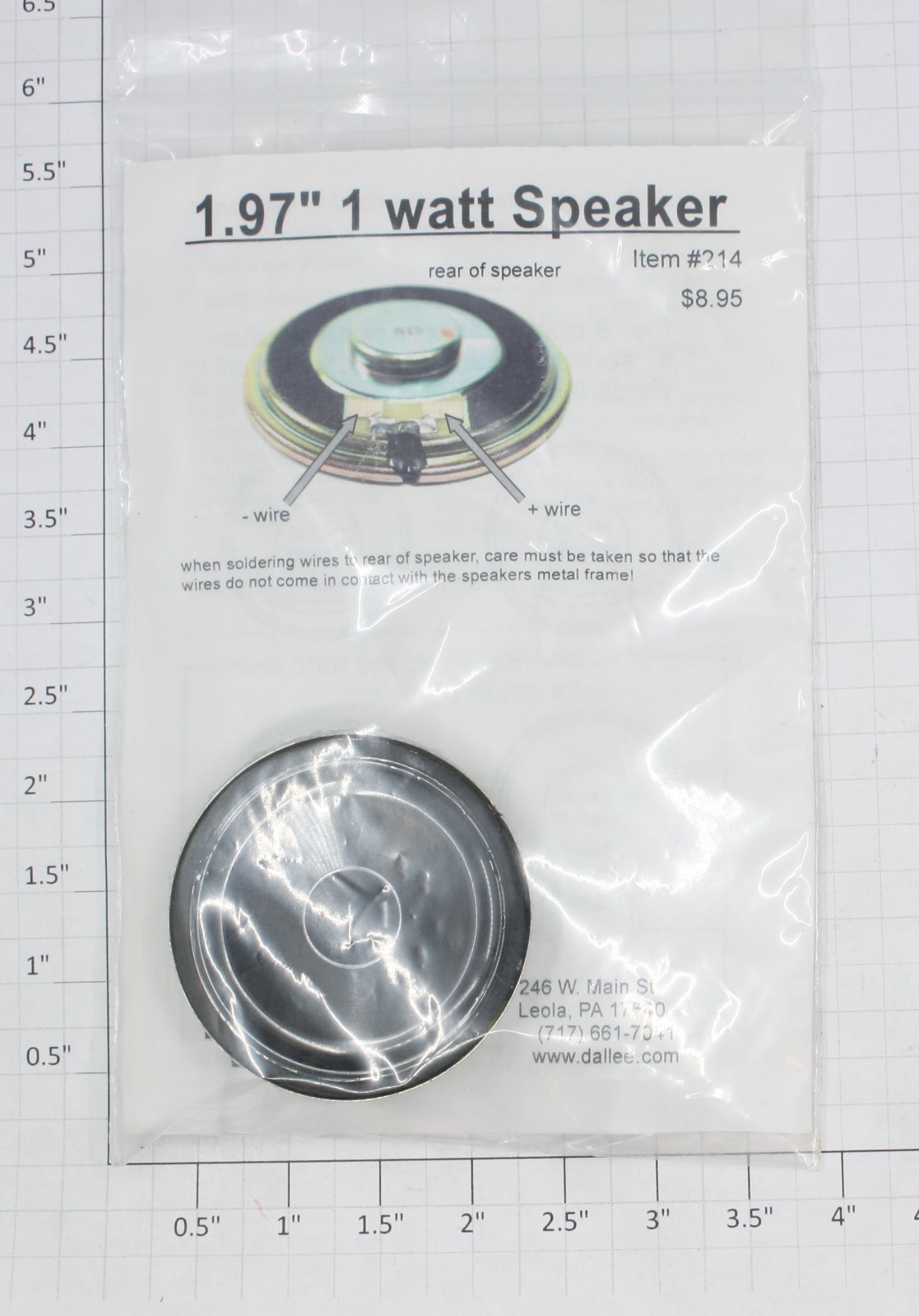 Dallee 214 1.97" 1 Watt Speaker