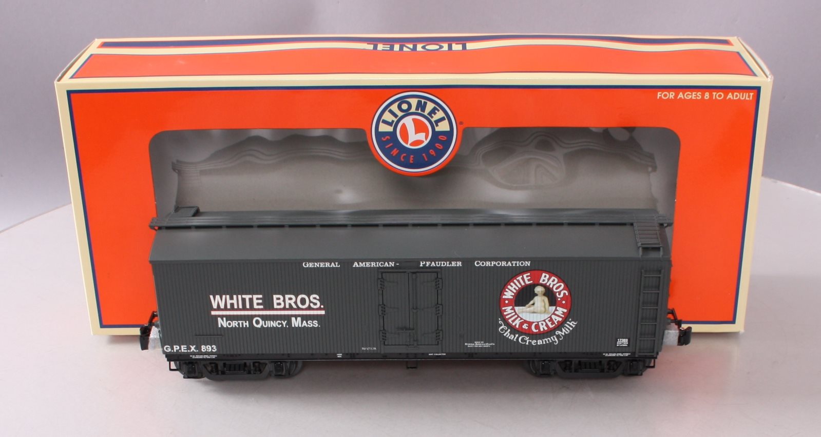 Lionel 6-17369 O Gauge White Brothers Milk Car #893