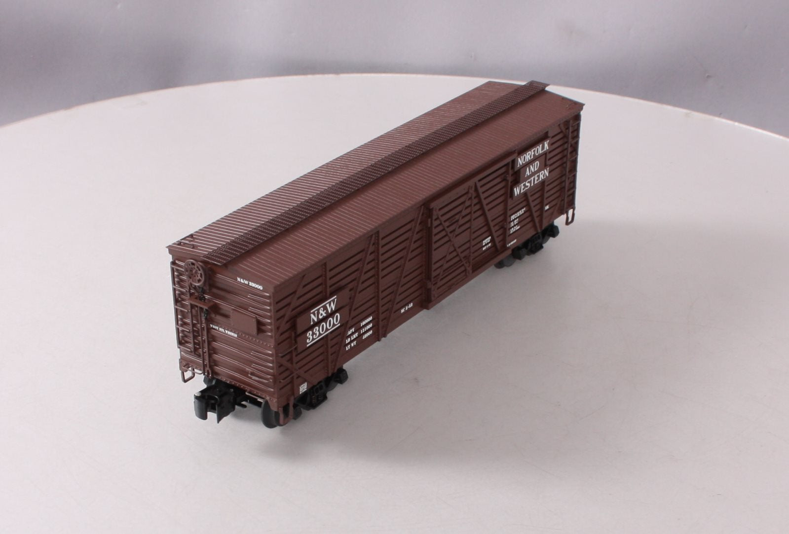 Lionel 6-17712 O Gauge Norfolk & Western ACF 40-Ton Stock Car #33000
