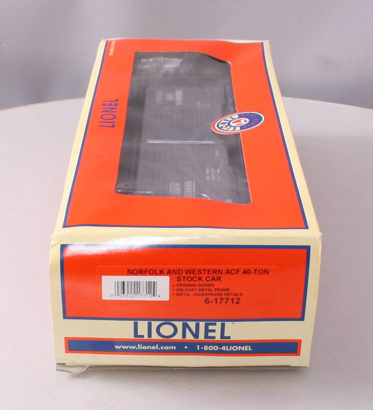 Lionel 6-17712 O Gauge Norfolk & Western ACF 40-Ton Stock Car #33000