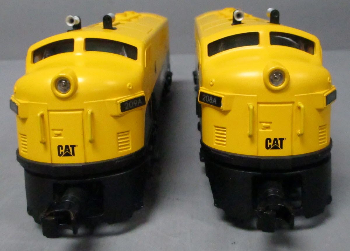 MTH 30-2849-1 O Gauge Caterpillar F-3 ABA Diesel Engine Set w/PS2 #208A/209A