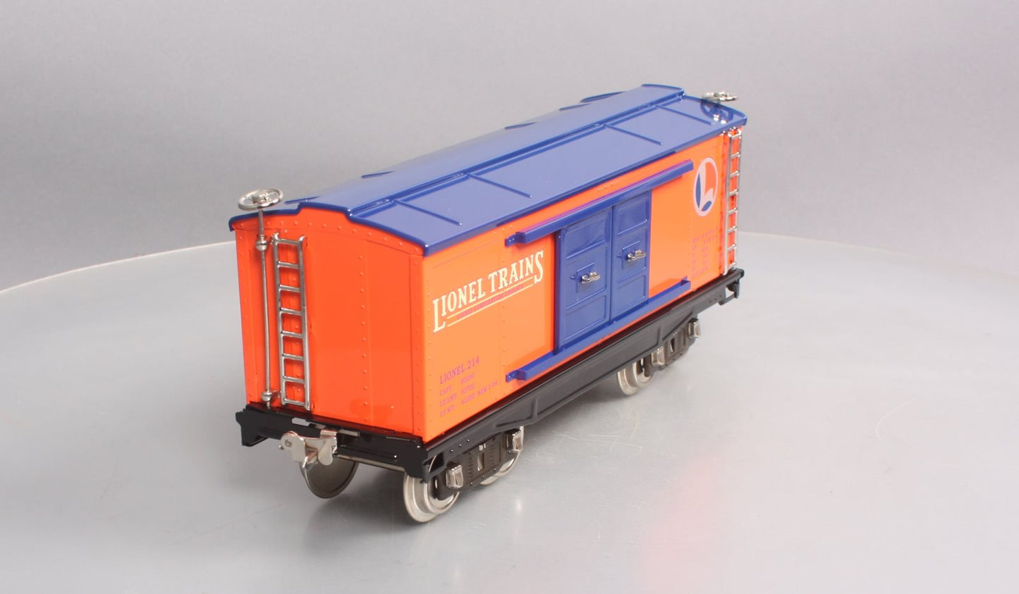 MTH 11-30049 Lionel Corporation #214 Orange/Blue Boxcar