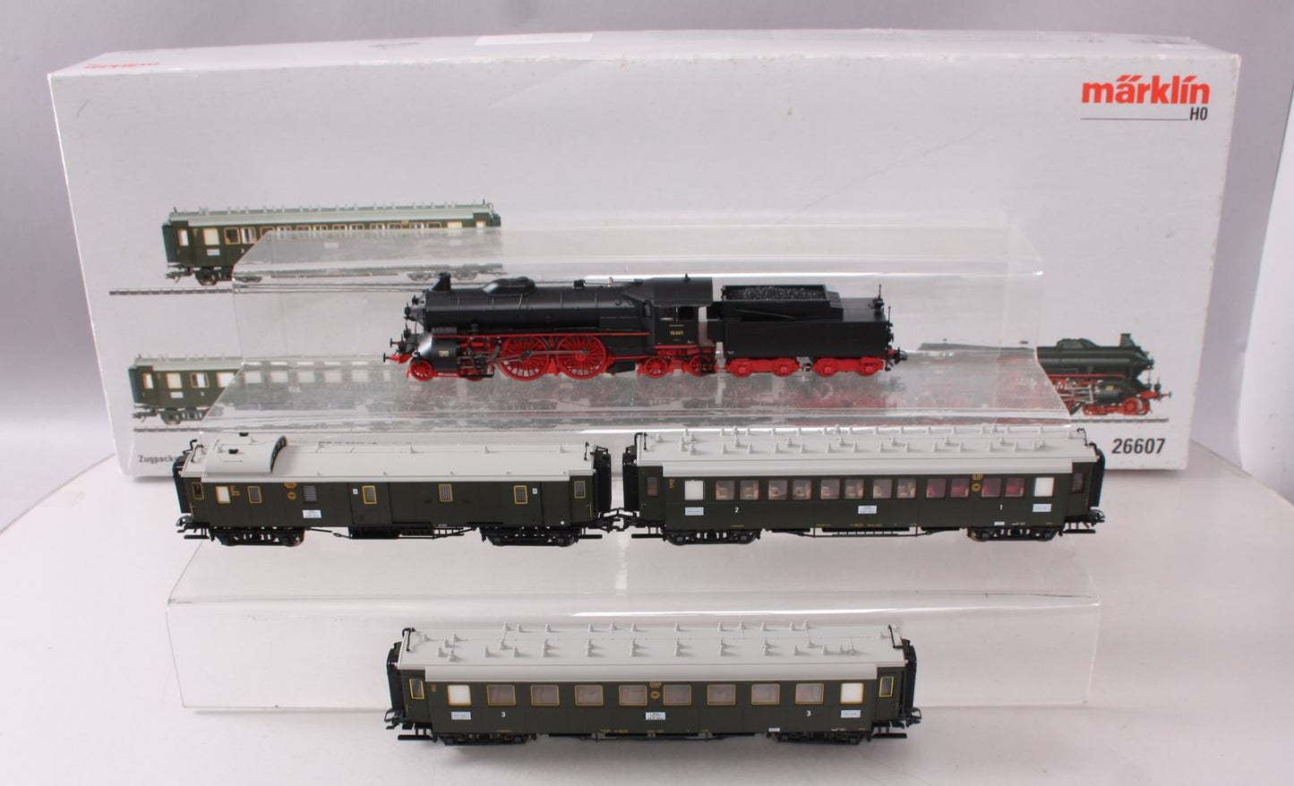 Marklin 26607 HO Scale Bavarian Class S 2/6 Express Steam Train Set