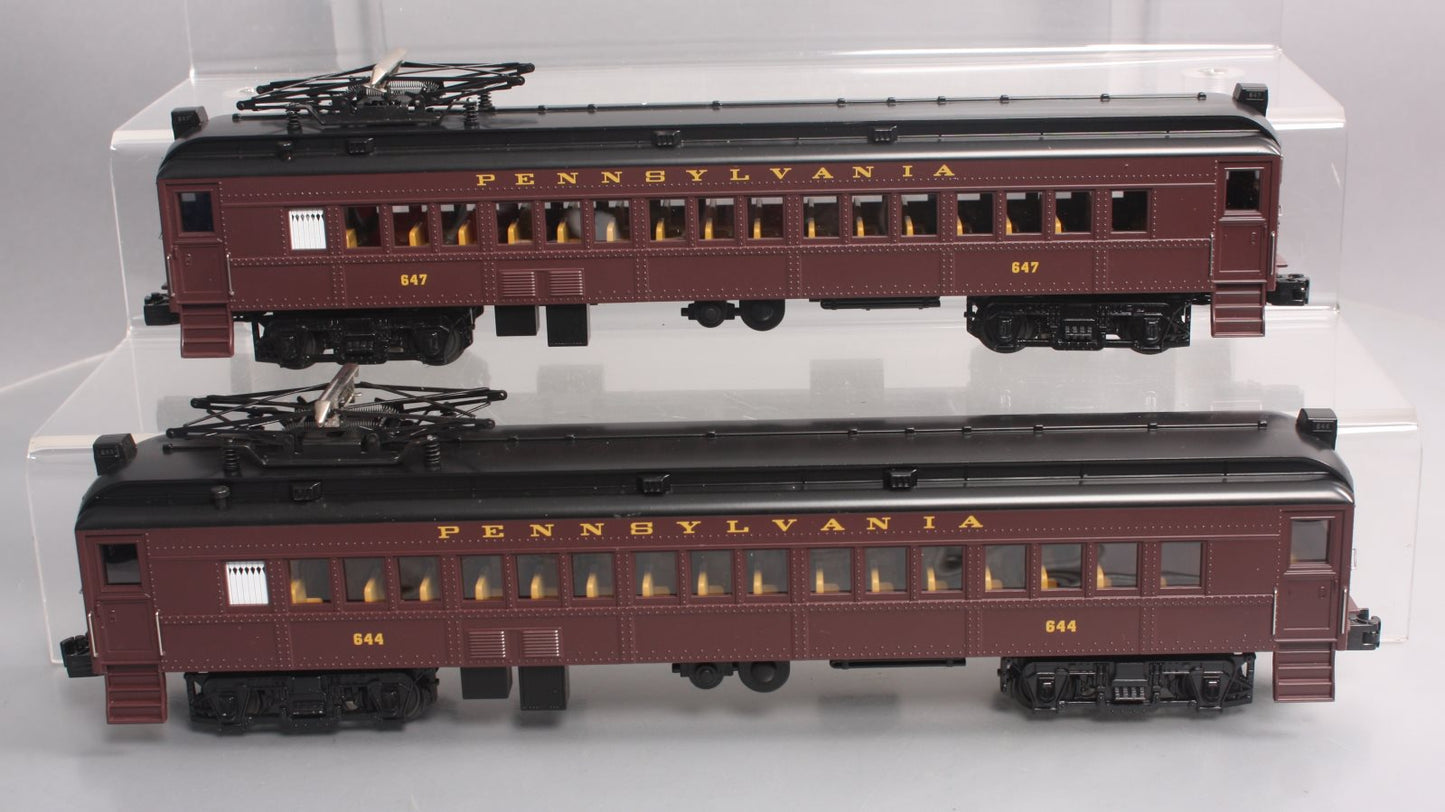 MTH 30-2649-3 O Pennsylvania MU Dummy Passenger Add-On Car Set (Set of 2)