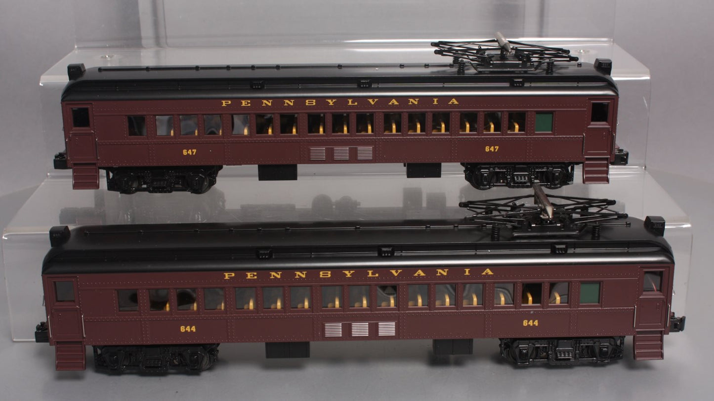 MTH 30-2649-3 O Pennsylvania MU Dummy Passenger Add-On Car Set (Set of 2)