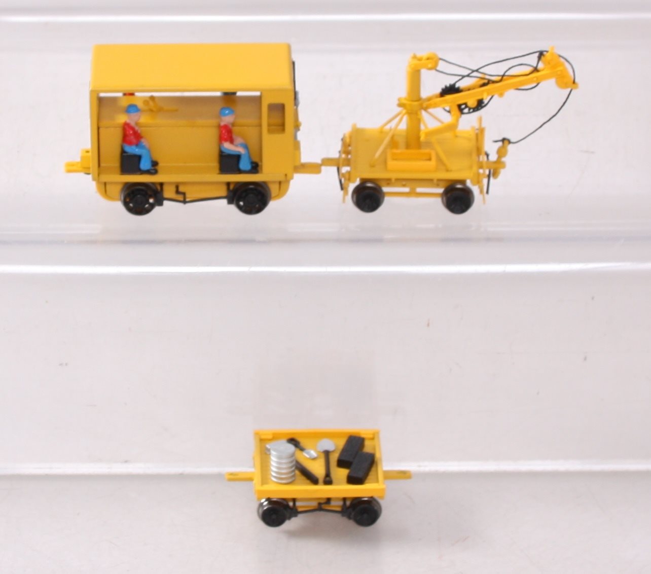 Bachmann/Spectrum 16946 HO Scale Maintenance-of-Way Speeder W/Crane & Work Cart