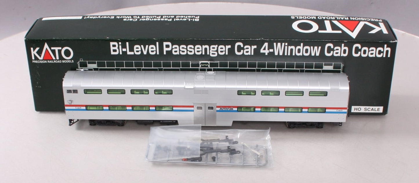 Kato 35-6021 HO Scale Amtrak Bi-Level Cab Coach Passenger Car